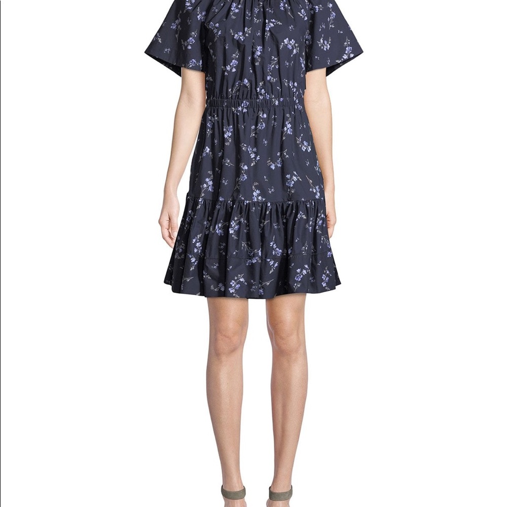 Rebecca Taylor FRANCINE FLORAL POPLIN DRESS